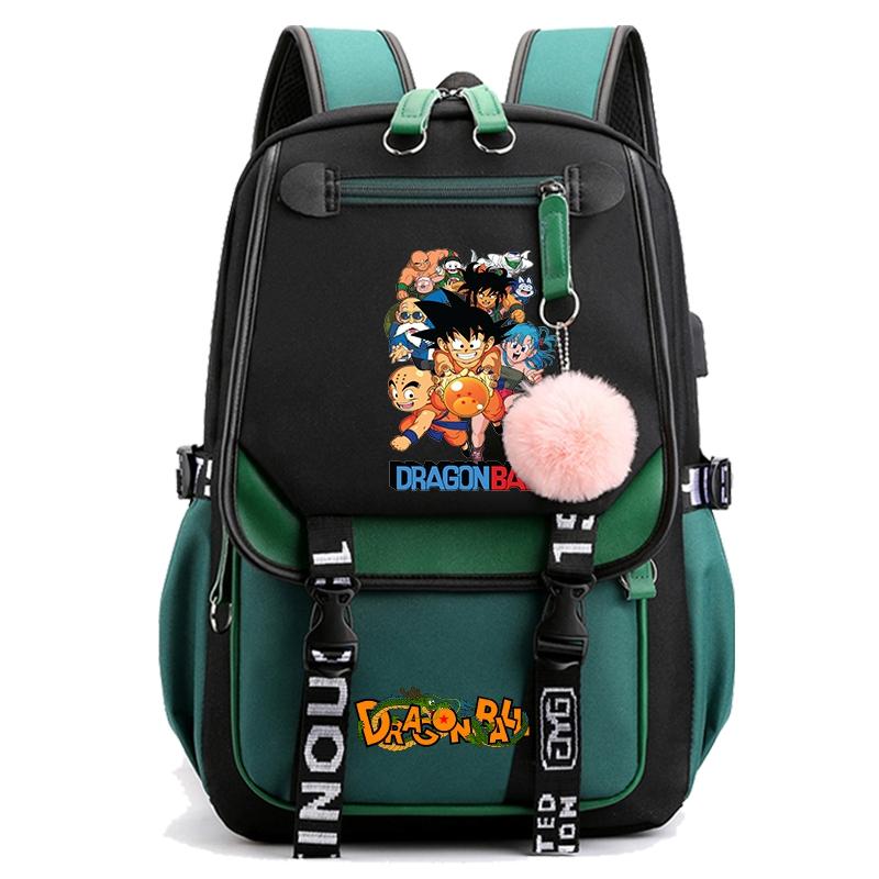 Anime Dragon Ball Backpack for Women Canvas Laptop Bag Back To Schoolbag for Teenager Girl Schoolbag Women Travel Bag Mochila