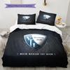 Set Copripiumino e Federe VfL Bochum Decorazione per la Casa Regalo di Compleanno (1 * copripiumino + 2 * federa, senza nucleo)