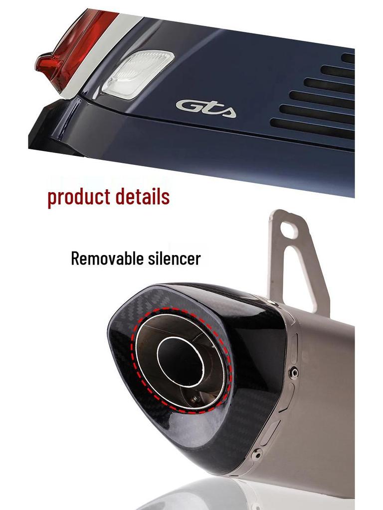 Vespa GTS 300 Scorpion Exhaust Mid-Tail Section for 08-21 Models