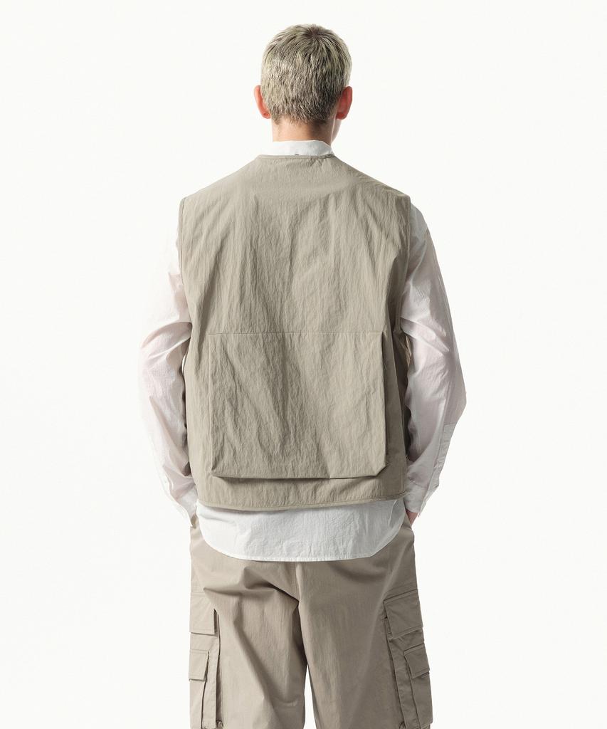Musinsa Standard [City Leisure] Utility Fishing Vest [Grayish Beige]
