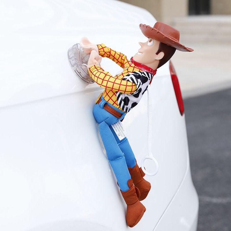 Vtipná 3D hračka Woody a Buzz z Příběhu hraček Panenka do auta Měkká plyšová hračka Perfektní pro sběratele nebo jako dárek Vysoce kvalitní materiál