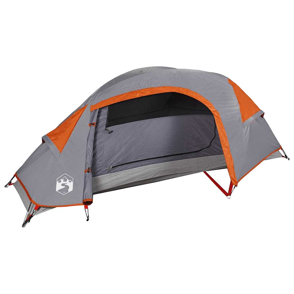 Dome Camping Tent for 1 Person Orange Waterproof