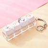 Portable Cute Animal Glowing Fidget Keyring Mechanical Keyboard Pendant Stress Relief Toy for Autism Kids