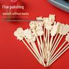 Cute Cartoon Bamboo Skewers for Tanghulu & Rock Candy - Child-Friendly Disposable Fruit Skewers