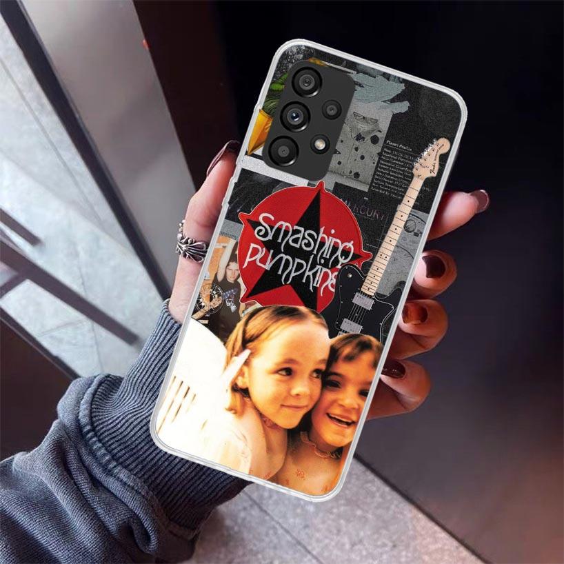 Rock The Smashing Pumpkins Phone Case For Samsung Galaxy A12 A52S A42 A32 A22 A51 A50 Note 20 Ultra 10 S10 Plus A71 A70 A31 A30