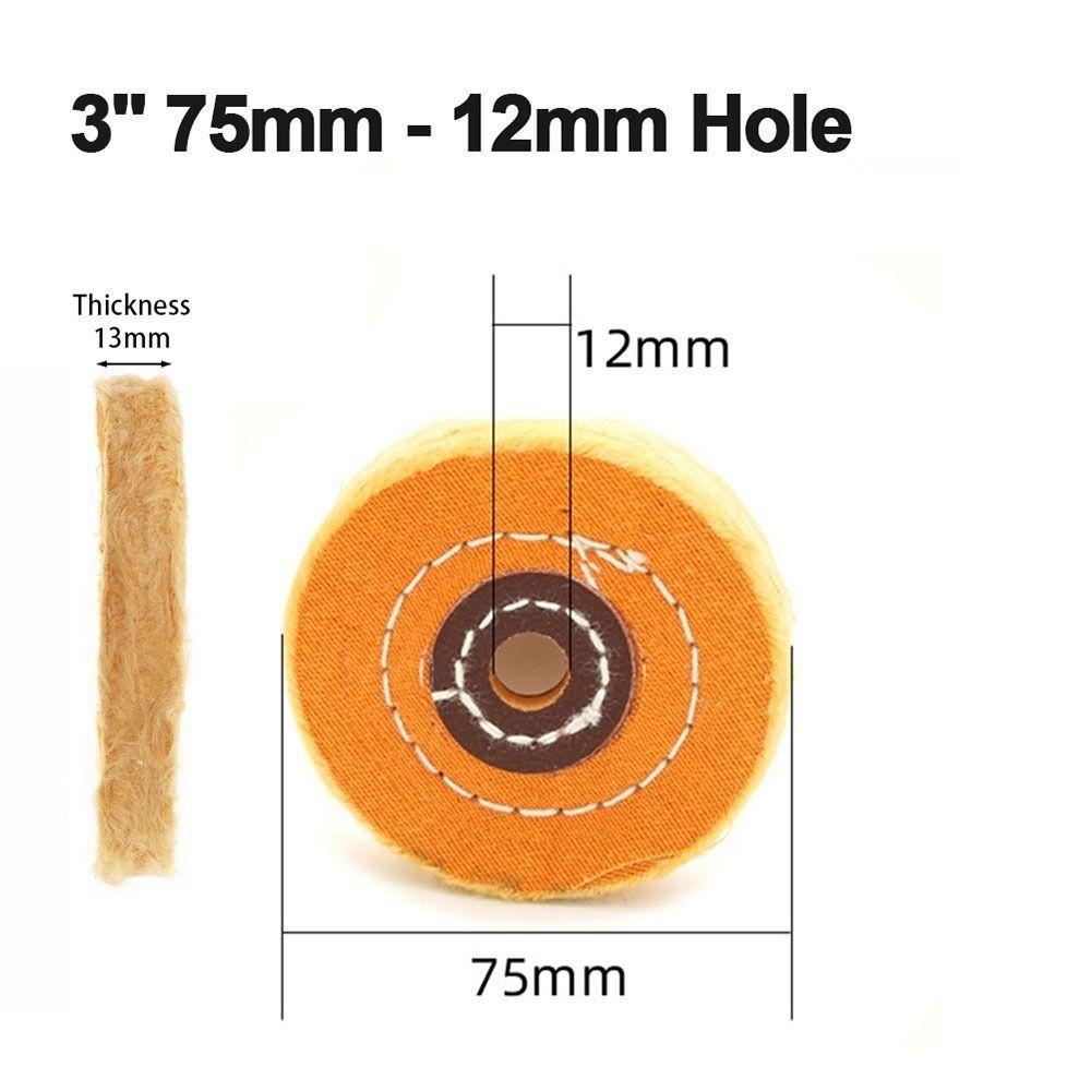 1Pcs Angle Grinder Accessory Polishing Wheel Abrasive Tool Cotton Pad  For Metal Jewelry Polishing
