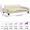 VidaXL Dog Bed Cream 90x53x30 Cm Faux Leather 171853