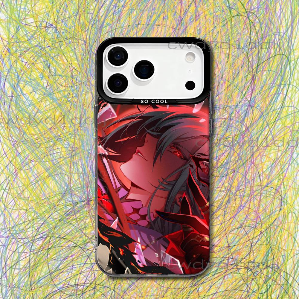 

Arlecchino G-Genshin Impact Phone Case For iPhone 17,16,15,14,13,12,X,8,Pro,Max,Plus,SE4,Air,Mini HD Black IMD Matte iPhone12