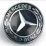 57mm ABS Car Flat Hood Emblem Sticker Front Badge Logo For Mercedes Benz AMG C180 E300 S200 W206 W205 A0008171801 Accessories