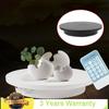 Plateau Tournant Électrique 360° Diamètre 42cm Noir ou Blanc Support d'Exposition Dynamique pour Magasin avec Télécommande Professionnel