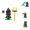 Rox Kur Ninjas Set Personalizzato Fai da Te di Mattoncini di Plastica per Bambini e Collezionisti