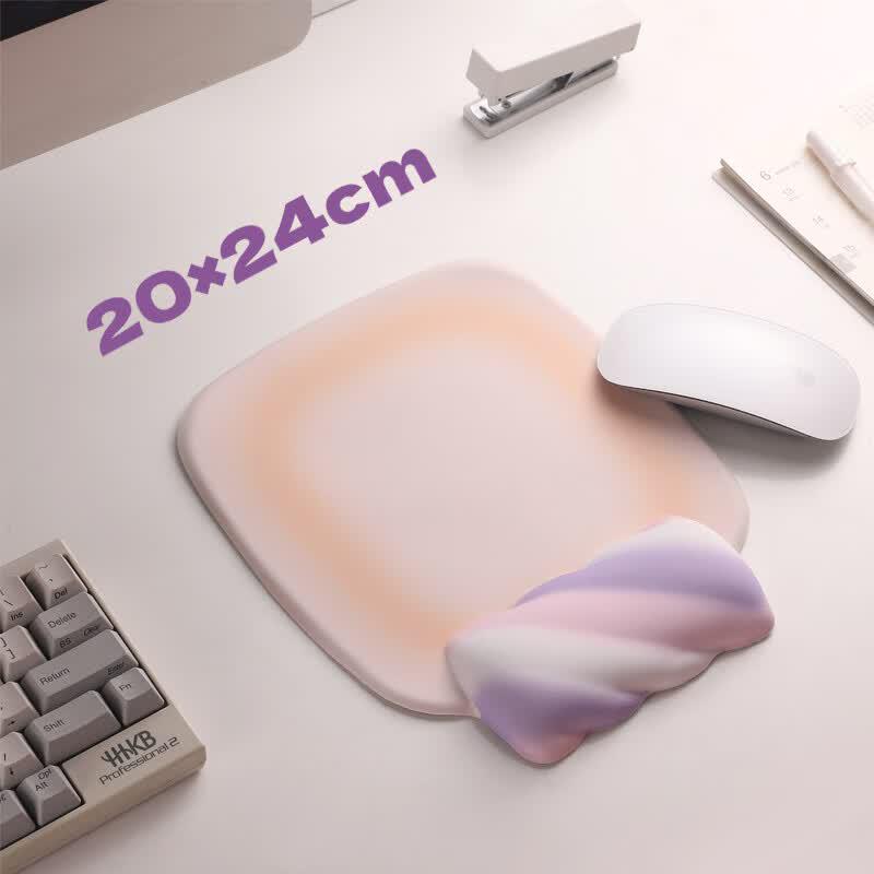 Cute Ergonomic Silicone Wrist Rest & Mouse Pad Set