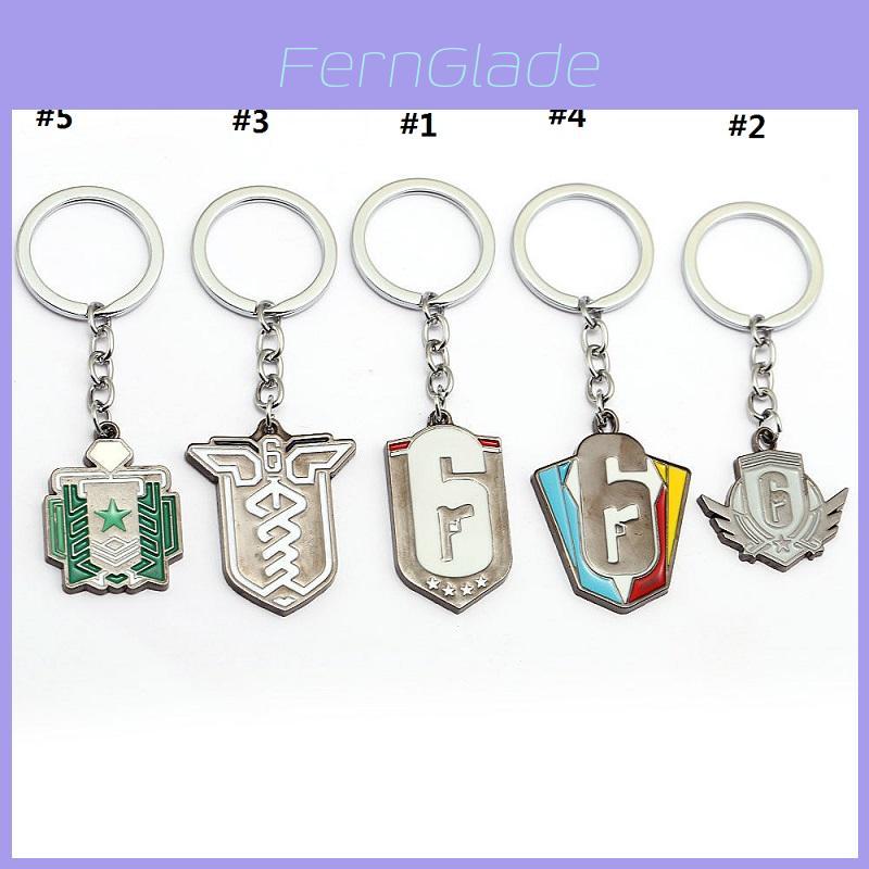 Clancys Tom Ps4game Rainbow Six Siege Logo Metal Pendant Keychain Gifts Men For