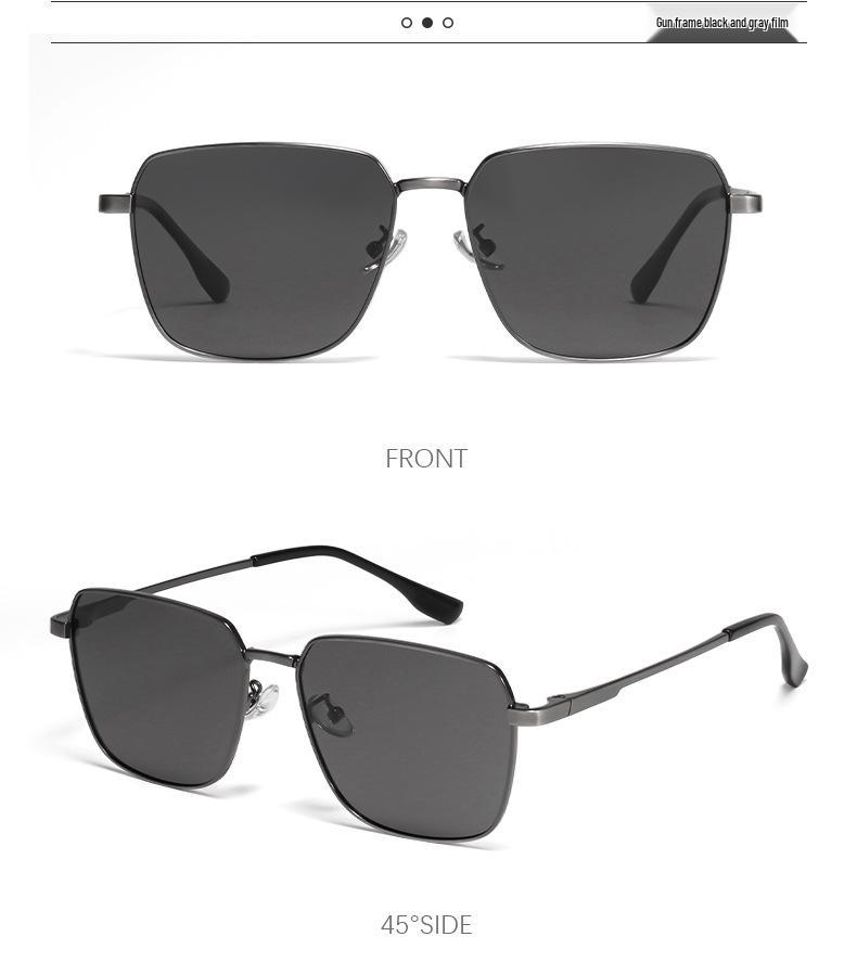 Trendy Women's Polarized Sunglasses 8711: High-End Metal Frame, UV Protection, Perfect for Driving and Style