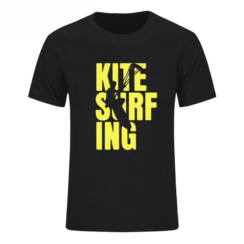 

New Tshirts Kitesurfing Boarding Surfinger Harajuku Tees Streetwear Short Sleeve Top Clothing Black Tee Shirt for Men Streetwear S