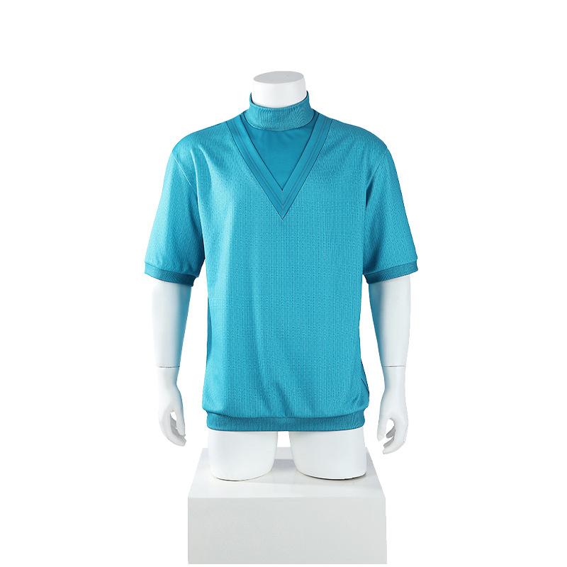 Movie My Whole World Role Playing Costume Blue Short Sleeve Cosplay Steve Costume Halloween Christmas Performance Suit Plus Size