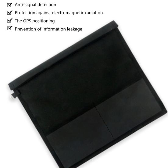 Signal Shielding Bag Oxford Cloth RFID Anti-hacking Anti-interference Signal Blocking Wallet Case