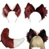 Handmade Anime Cosplay Props Wolf-Ears Halloween Party Role Playing Headband