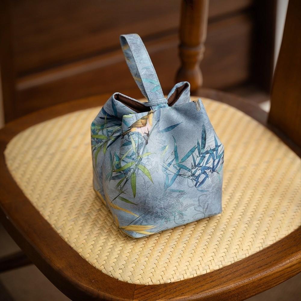 Print Teaware Storage Bag Breakage-proof Small Item Pouch Storage Bag