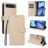 For iPhone 17 Air Case RFID Blocking 3 Card Slots PU Leather Phone Cover with Wrist Strap