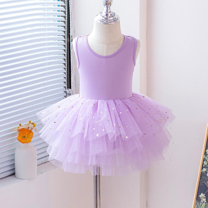 Girls' Tutu Skirt Children's Performance Clothing Cross-border Hot Selling Printed Mesh Dance Skirt Tutu Skirt Dress Girl
