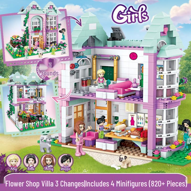 Princess Castle Treehouse Building Blocks - Compatible with Lego, Perfect for Girls