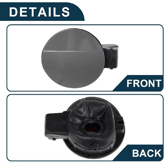 Brandstoftankdeksel voor Volkswagen Golf 6 2010-2013 Brandstofvuldop Klep Cover Clip Type Nr. 5K6809857C Grijs ABS