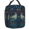 Custom Bird By William Morris Lunch Bag Women Cooler Thermal Insulated Lunch Boxes for Student School