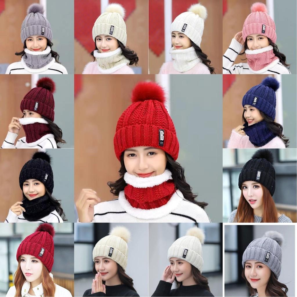 Knitted Winter Hat With Plush Balls And Letter Decorations For Outdoor Daily Use