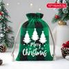 Christmas Gift Bag Eco-Friendly Candy Storage Bag Christmas Drawstring Pouch Festive Jewelry Packaging Bag For Christmas Party