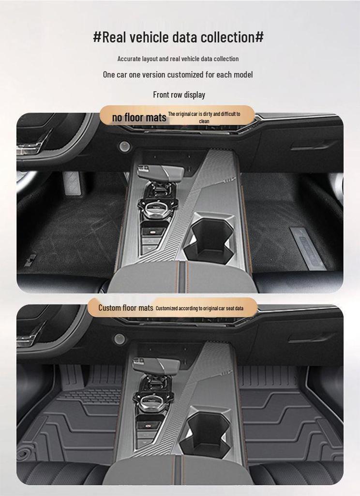 Nano 06 Floor Mats: TPE Surround for 25 Models - Includes Driver's Seat, Carpet Floor Mat, Foot Pad, and Trunk Mat.