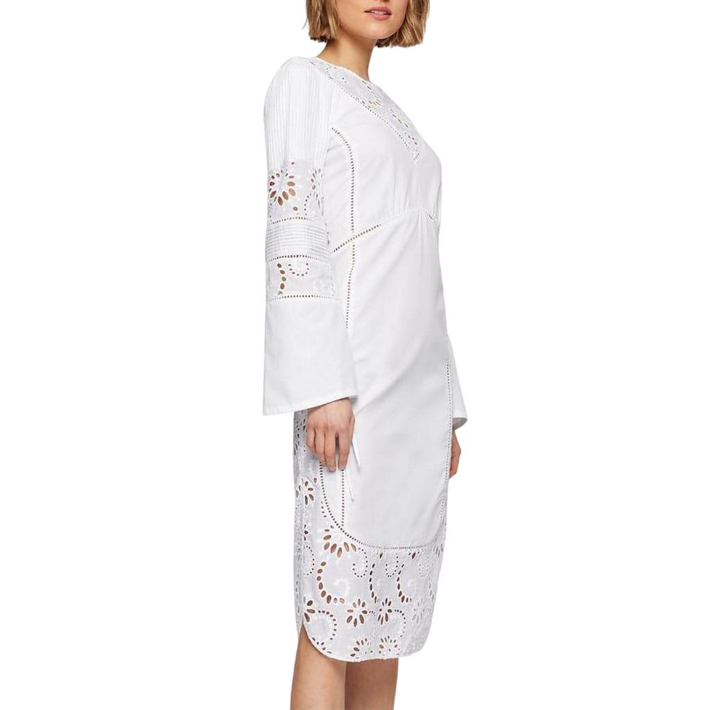 BOSS Damen/Damen Danouk Kleid mit Broderie-Besatz