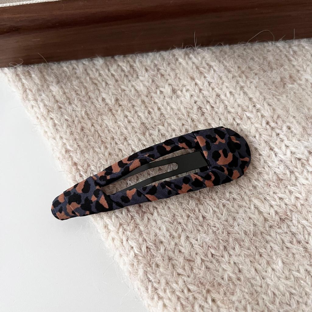 Retro Leopardenmuster BB Haarspange - Einfache, modische Seitenklammer für Pony und abstehende Haare