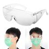 2pcs Plastic Safety Glasses Full Frame Eyes Protective Goggles Transparent Safety Glasses