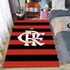 Red and Black Striped Carpet with Star and Unique Letter Design  Suitable for Use As an Anti-slip for Living Room Bedroom Sofas