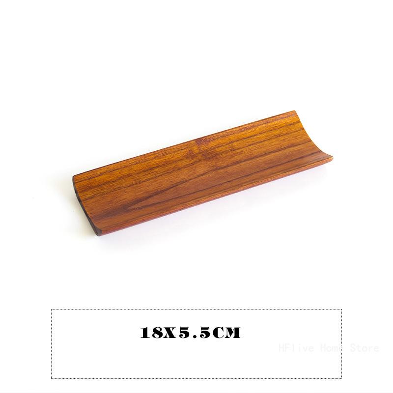 1 szt. Drewniany podłużny talerz do sushi, pierogów, sałatek, pieczywa, owoców, deserów, przekąsek, narzędzie do ekspozycji, wielofunkcyjna zastawa stołowa kuchenna