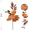 Halloween Decoration Plug-In Wreath Simulation Maple Leaf Pumpkin Props Ghost Festival Pumpkin Scene Arrangement