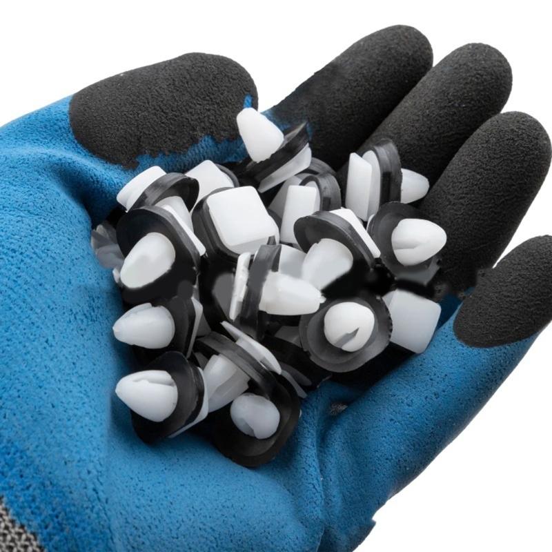 20pcs Car Door Panel Retainers Strong Plastic Clips Quick Snap On Fasteners Suitable for Multiple Vehicle Models
