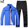 Men's Casual Long Sleeve Tracksuit Running Sporting Jacket and Pants Sets Sportswear Trail Suit
