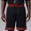 Nike Mesh Diamond Quick-Dry Three-Quarter Sports Shorts Men Shorts Black Red HF9910-014