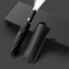Rotating LED 10-bone Frame Contraction Automatic Umbrella Sunshade Umbrella Rain and Sunshine 2-in-1 Umbrella 3PCS Umbrella