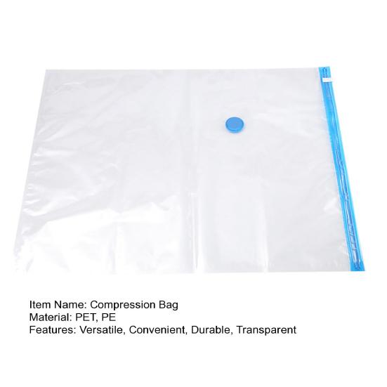 Kompressionsbeutel, langlebig, transparent, Vakuum-Aufbewahrungsbeutel, platzsparender Kleiderschrank-Organizer, Tasche für Kleidung, Kissen, Decke