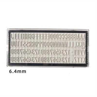 3mm/4mm/6.4mm Stamp Letters Plate Custom Personalised Name Address Rubber Stamp Accessory for Digital Letter Stamp DIY Scrapbook