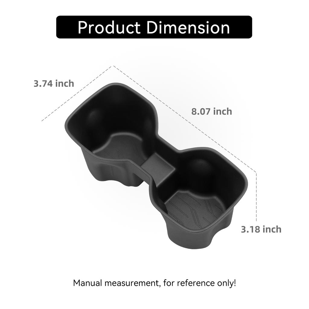 for Chevrolet Chevy Equinox EV 2026 2026 Central Water Cup Holder Anti-slip Drinks Storage Box Car Interior Accessories Black
