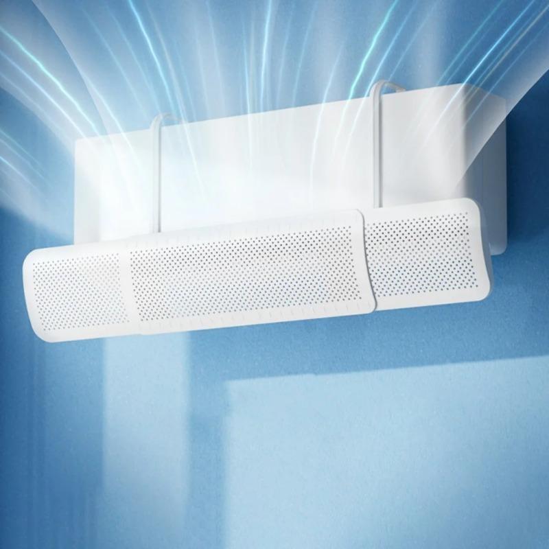 Aria condizionata Parabrezza Soffio anti-diretto Universale Antivento Montaggio a parete Deflettore di uscita dell'aria Confinamento Guida dell'aria fredda