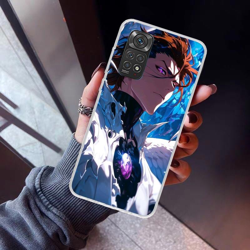 Aizen Sousuke Bleach Phone Case For Xiaomi Redmi Note 10 11 12 13 14 15 Pro Plus 11S 12S 14S 11T 11E 10S Soft TPU Back Cover Red