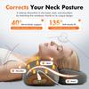 3-in-1 Neck Massager Pillow for Shoulder Deep Tissue , with Heating and Traction Function, Hump Corrector for Women