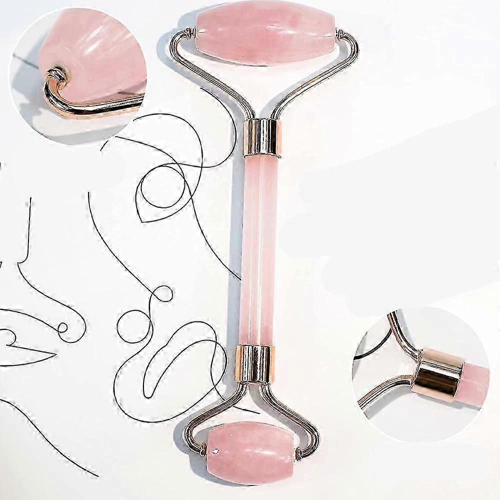 Jade Roller & Gua Sha, Face Roller, Facial Beauty Roller Skin Care Tools, Massager for Face, Eyes, Neck, Body Muscle Relaxing and Relieve Fine Lines a