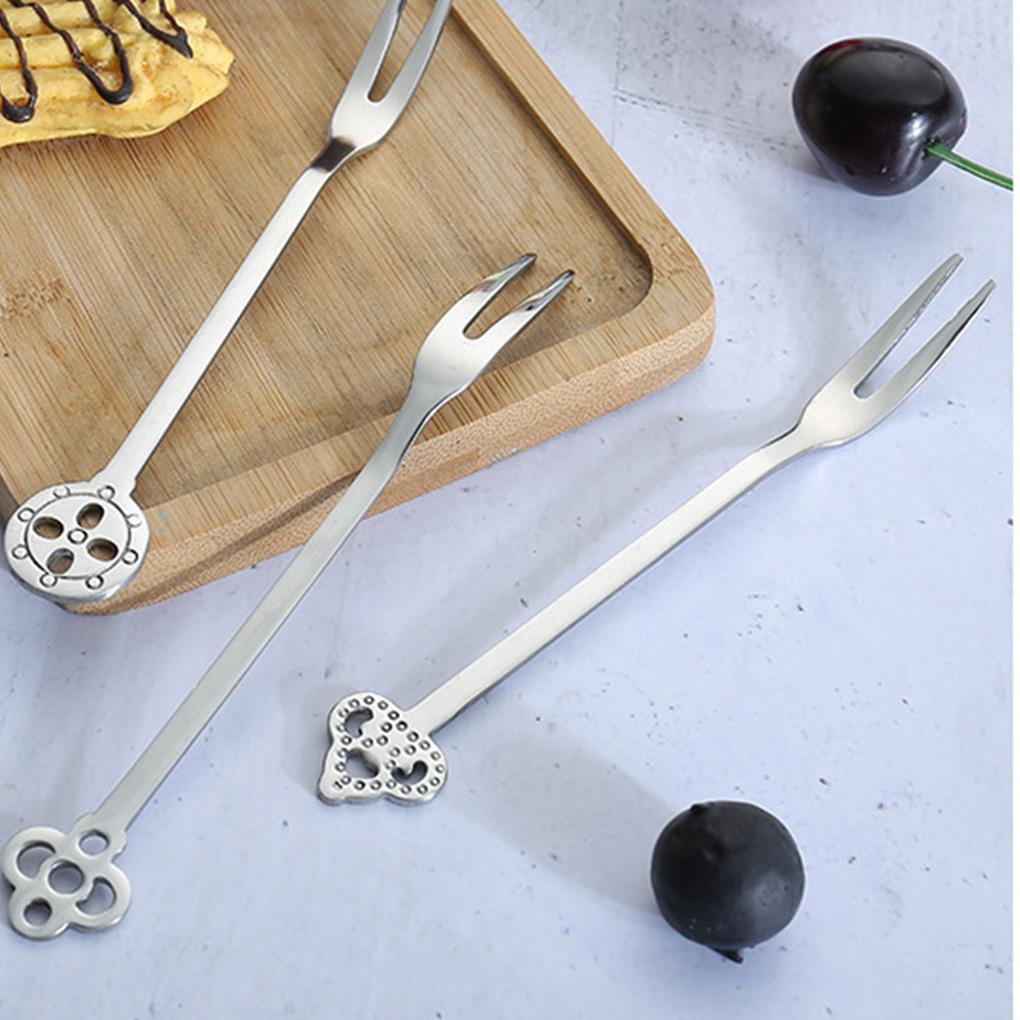 Fruit Fork Dessrt Salad Forks Home Kitchen Cutlery Stainless Steel