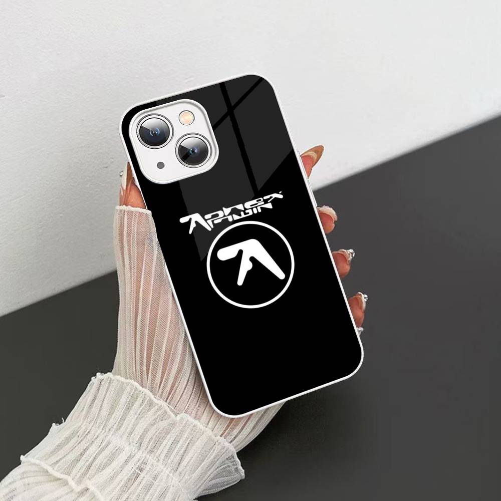 DJ A-Aphex T-Twin Tempered Glass For Iphone 14 13 12 11 Pro Mini XS MAX 14Plus X XS XR Cover